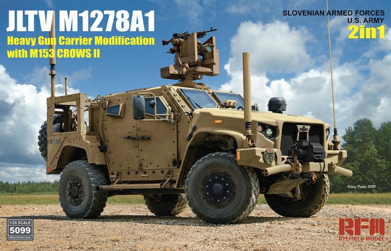 JLTV M1278A1 Heavy Gun Carrier Modification with M153 Crows II US Army / Slovenian Armed Forces 1/35