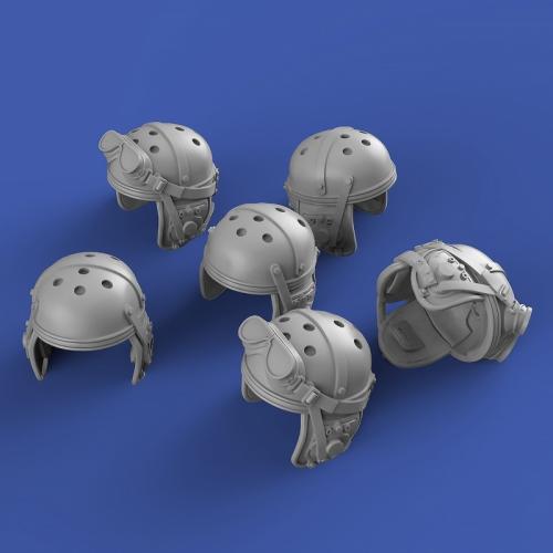 U.S. tanker helmets-WWII set (6 pcs) 1/35
