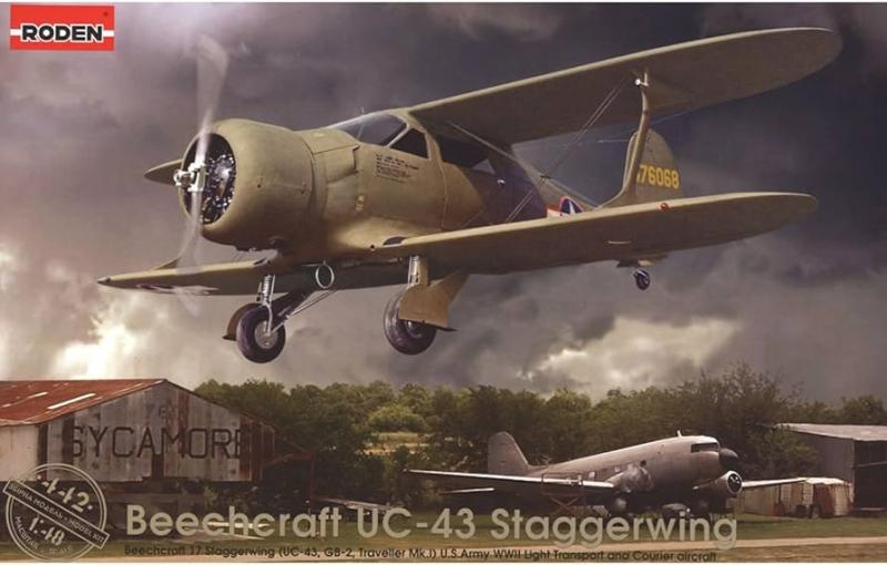 Beechcraft UC-43 Staggerwing Beechcraft 17 (UC-43, GB-2, Traveler Mk.I) 1/48