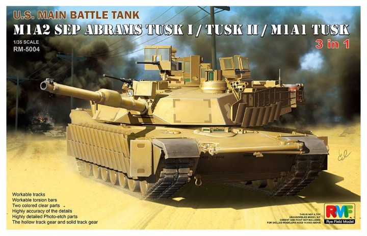 M1A2 TUSK I/ TUSK II / M1A1 TUSK (3 in 1) 1/35