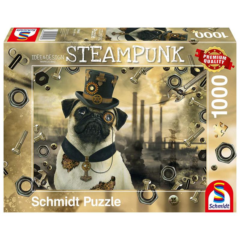 Steampunk Mops 1000 bitar