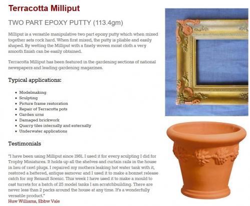 Milliput - Terracotta