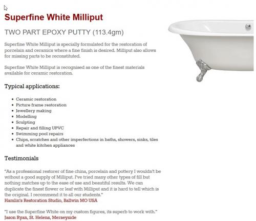 Milliput - Superfine Vit