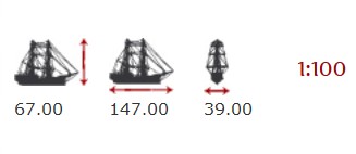 Billing Boats HMS Warrior – Träskrov, skala 1:100