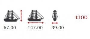 Billing Boats HMS Warrior – Träskrov, skala 1:100