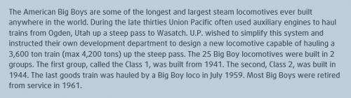 Big Boy Locomotive 1/87