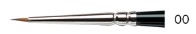 Size 00 Series 7 Kolinsky Sable Brush - Miniature Painting Brush - Round [Short Handle]
