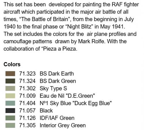 RAF Colors Special “Battle of Britain” (x8)