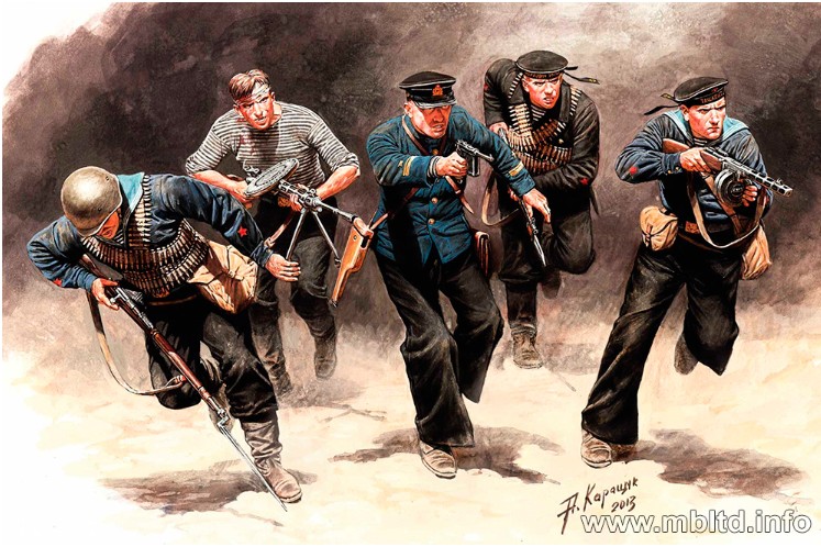 Soviet Marines, Attack, 1941-1942. Eastern Front Battle Series 1/35