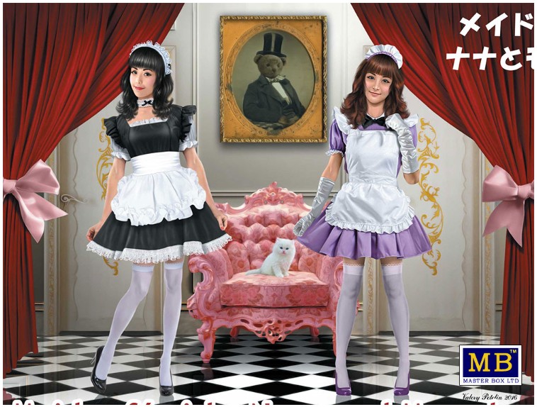 Maid Cafe Girls, Nana and Momoko 1/35