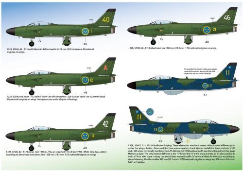 SAAB J32B & J32E Lansen 1/72