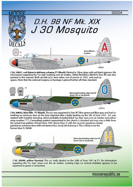 J 30 DH Mosquito 1/32