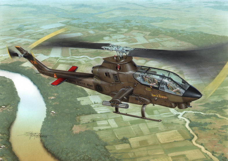 Bell AH-1G Cobra "Over Vietnam w M-35 Gun System" 1/72