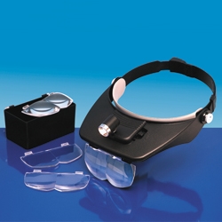 VERSATILE HEADBAND MAGNIFIER WITH 4 LENSES