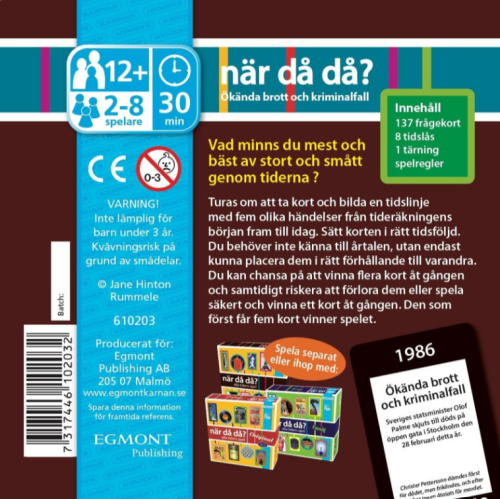 När då då? Pocket - Ökända Brott