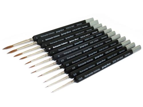 Pensel mårdhår (1), trekantshandtag