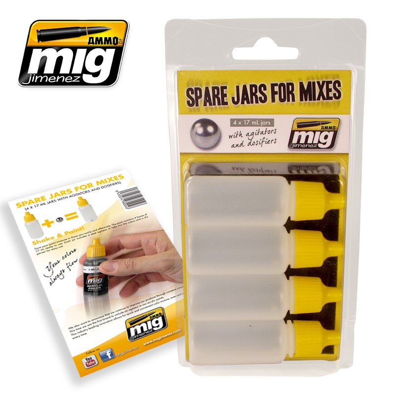Spare jars for mixes