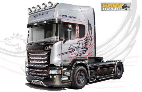 SCANIA R730 V8 STREAMLINE "SILVER GRIFFIN" 1/24
