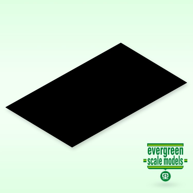Evergreen  Skiva 0.25x150x300mm svart