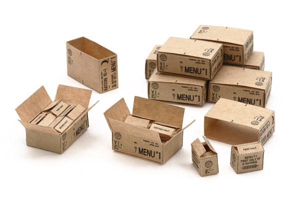 U.S. 10-IN-1 RATION CARTONS (WWII) 1/35