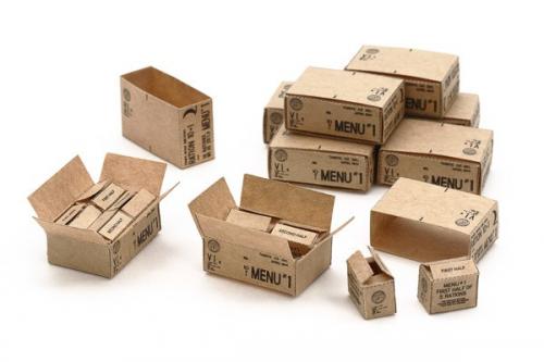 U.S. 10-IN-1 RATION CARTONS (WWII) 1/35