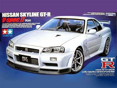 R34 Nissan Skyline GT-R V-Spec II 1/24