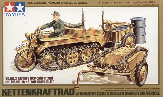 Kettenkrad w/Cart - & Goliath Vehicle 1/48