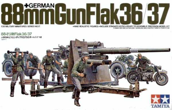 German 88mm Gun Flak 36/37 1/35