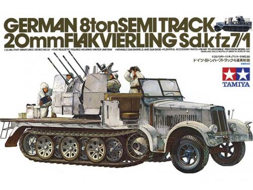 German 8ton Semitrack w/20mm Flakvierling Sd.Kfz. 7/1 1/35