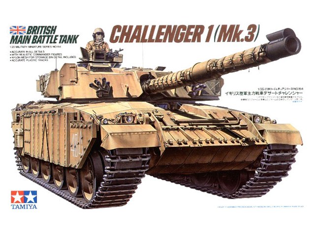 British main battle tank Challenger 1 Mk.3 1/35