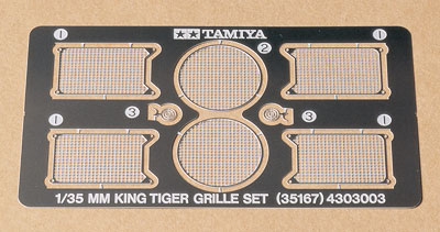 King Tiger Photo-Etched Grille Set 1/35