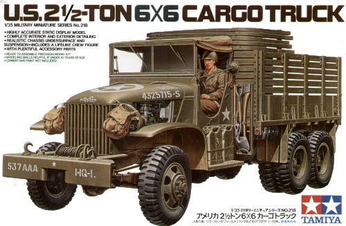 U.S.Type353 6x6 2.5ton truck with driver figure and decals for 4 vehicles 1/35