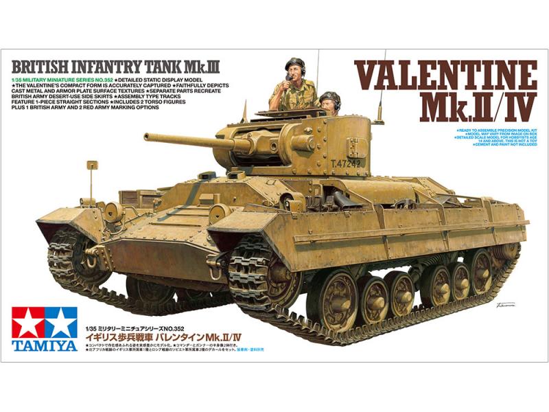 British Infantry Tank Mk.III Valentine Mk.II/IV 1/35