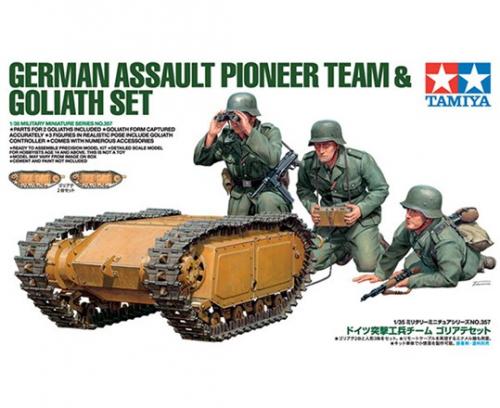 GERMAN ASSAULT PIONEER TEAM & GOLIATH SET 1/35