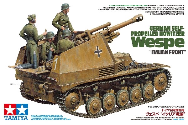 German Self-Propelled Howitzer Wespe Italian Front 1/35