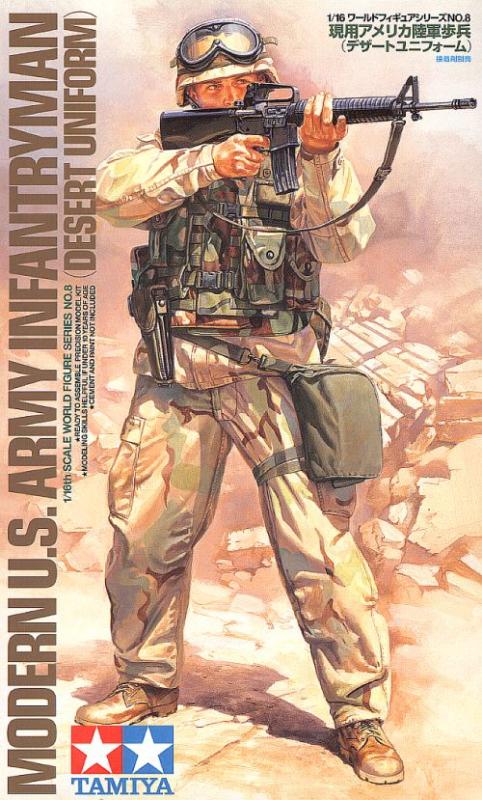 Modern US Army Infantryman (Desert Uniform) 1/16