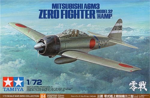 Mitsubishi A6M3 Zero Model 32 Hamp 1/72