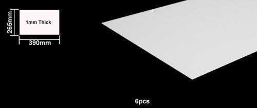 Foam Board 1mm B4 Size - 6pcs