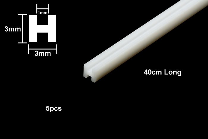Plastic Beams 3mm H (5pcs.)