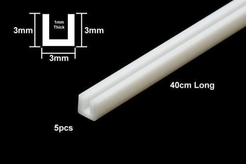 Plastic Beams 3mm U (5pcs.)