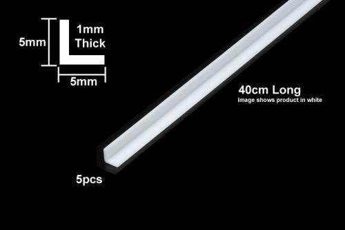 Clear Plastic Beams 5mm L (5pcs.)