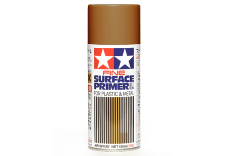Fine Surface Primer L for Plastic & Metal (Oxide Red)