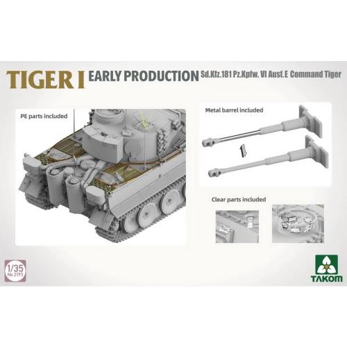 Sd.Kfz.181 Pz.Kpfw.VI Ausf.E Tiger I Command Tiger Michael Wittmann Early Production 1:35