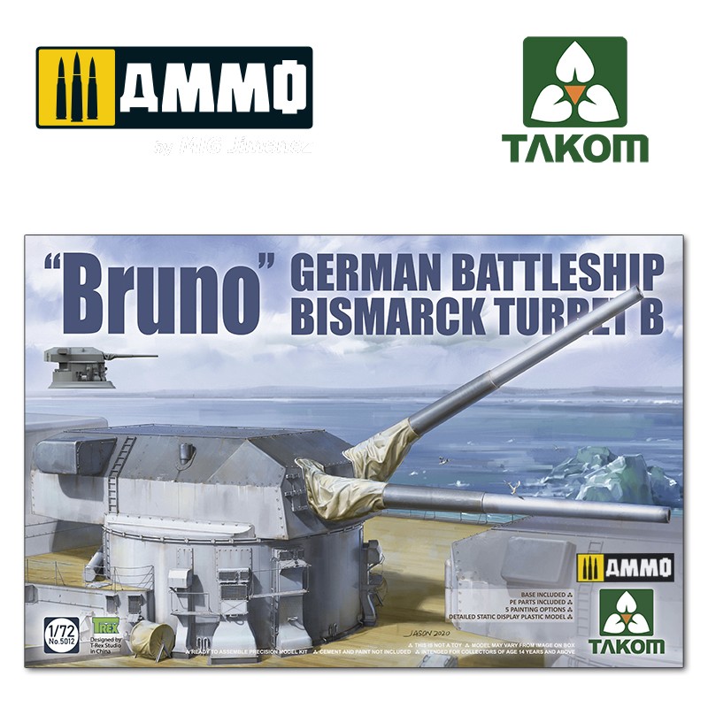 Bruno - Bismarck Turret B 1/72