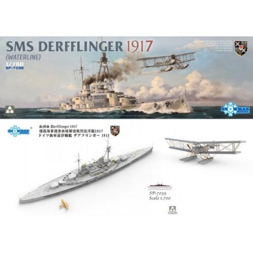 SMS Derfflinger 1917 (Waterline with 3D printed FF-33E) 1/700