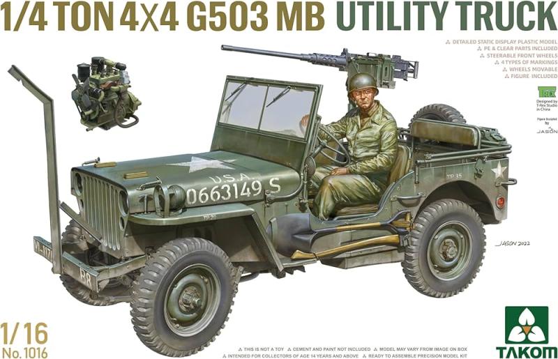 ¼-ton 4×4 G503 MB Utility Truck 1/16