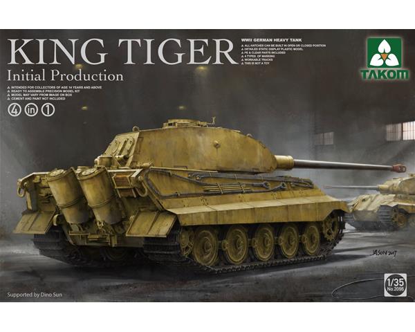 WWII German Heavy Tank King Tiger Initial production 1/35