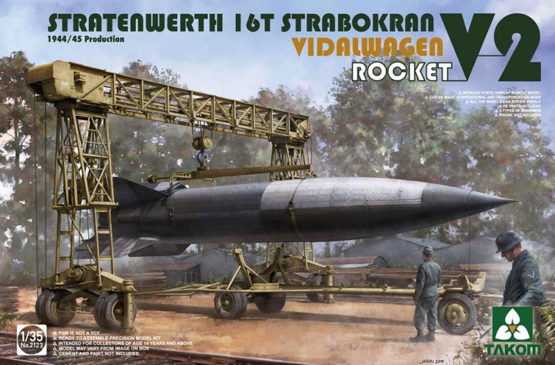 Stratenwerth 16T Strabokran Vidalwagen V2 Rocket 1/35