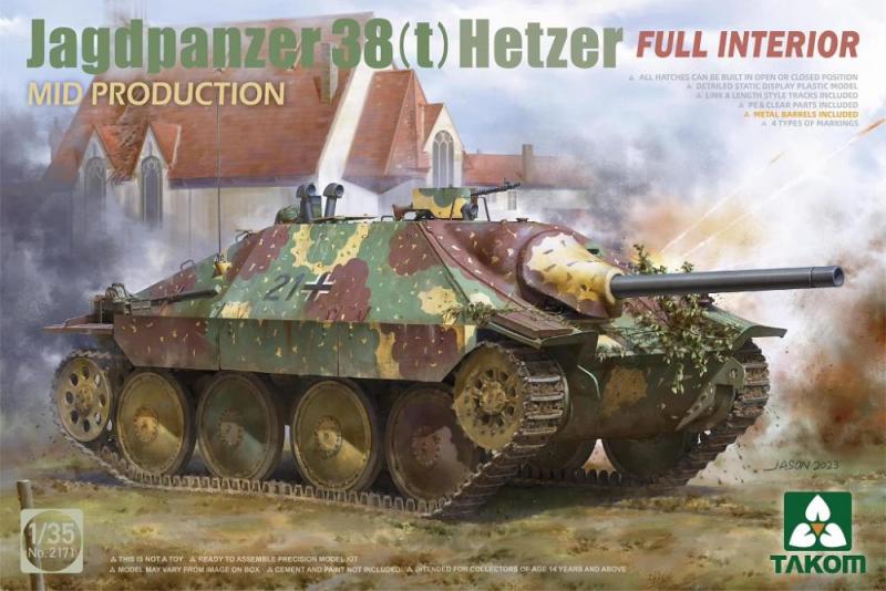 Jagdpanzer 38(t) Hetzer Mid Production Full Interior 1/35