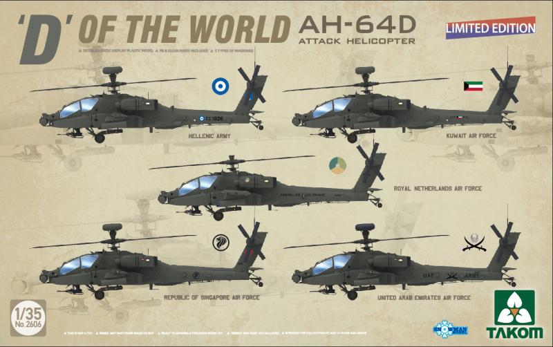 "D" of the World AH-64D Apache Longbow Attack Helicopter | Limited Edition 1/35